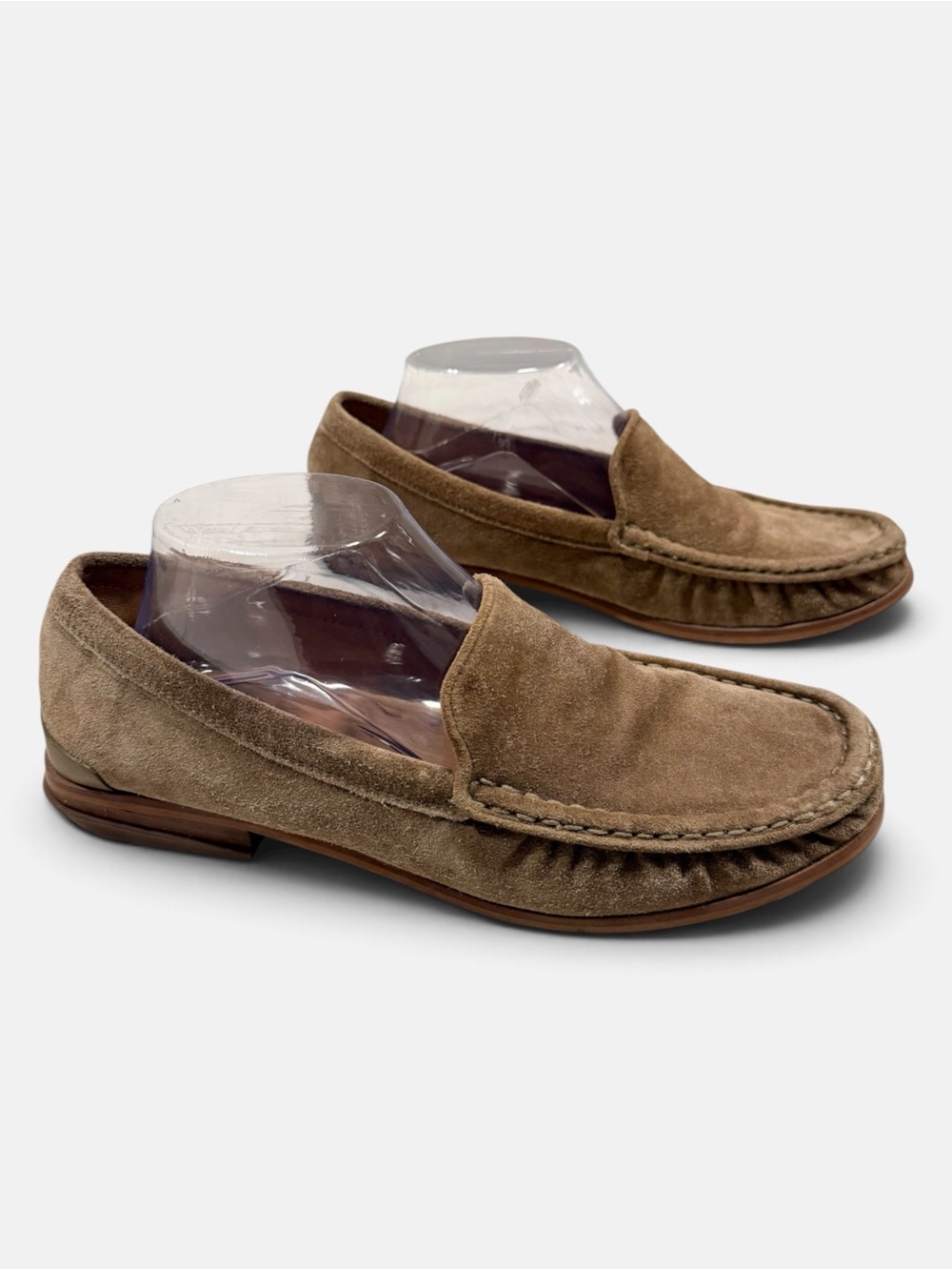 Sarto by Franco Sarto Gina Loafers Leaf Olive Green Size 9 Suede Leather Casual